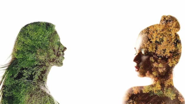 A split image showing two different teams engaged in a conservation effort: on one side, government officials reviewing data in an office, and on the other, field researchers from a conservation organization collecting samples in a forest.